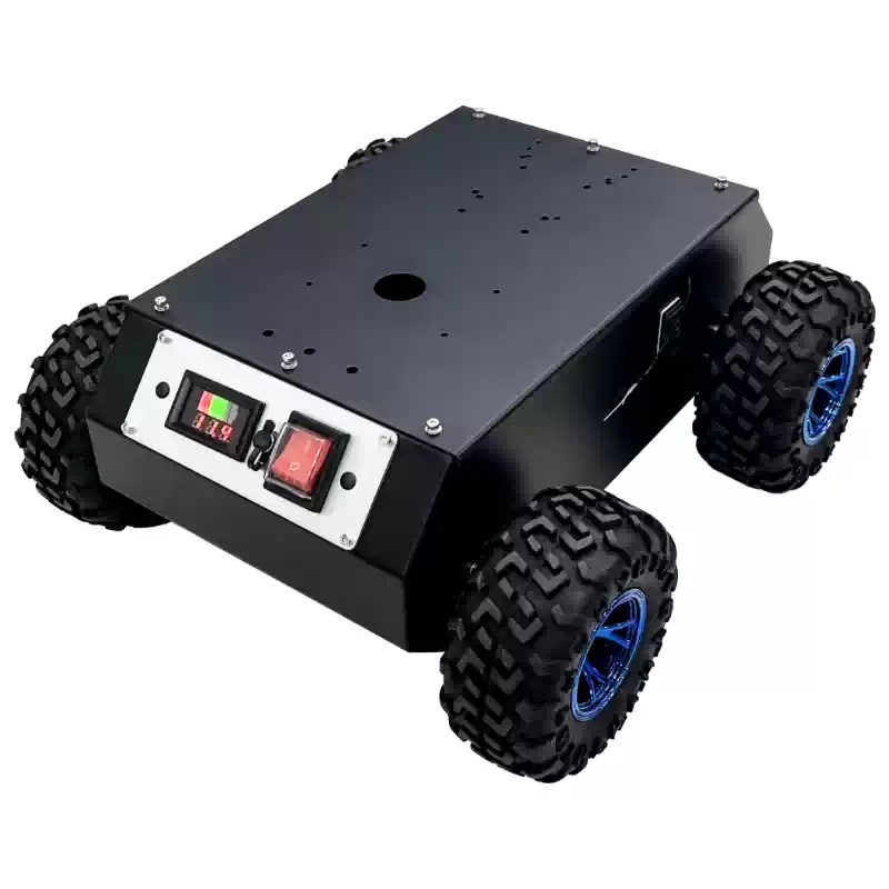 4WD மூடப்பட்ட ஸ்டீல் வீல்டு ரோபோ சேஸ்
